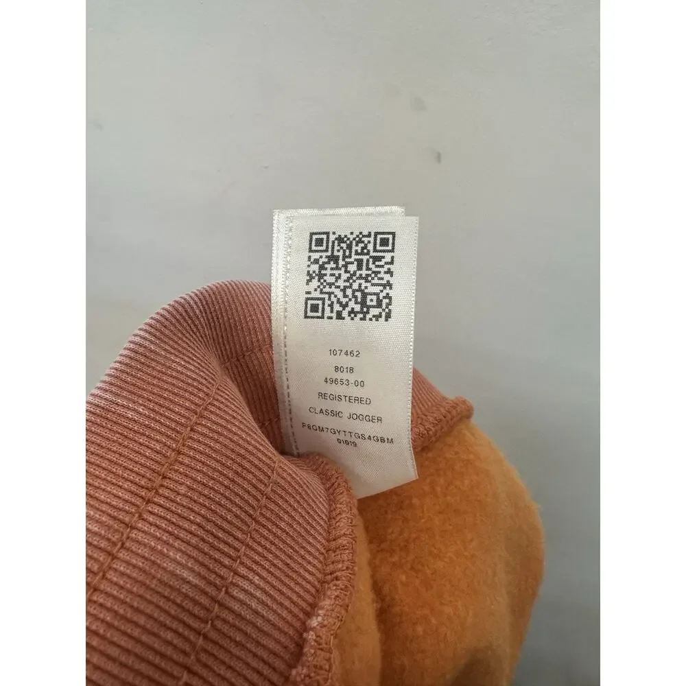 True Religion Jogger Pants Mens 2XL Orange Autumn Maple Registered Logo Patch